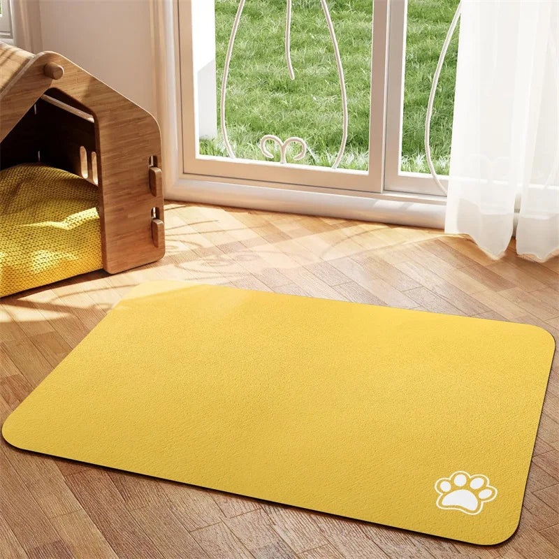Super Absorbent Non-Slip Feeding Mat for Dogs and Cats – Stylish and Easy to Clean 9
