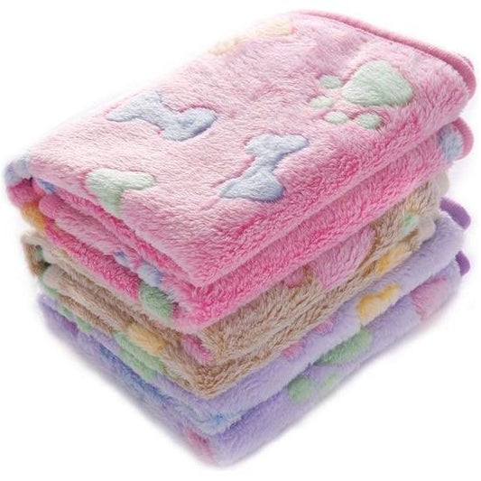 Super Soft Fleece Pet Blanket Set – Cozy Dog Blankets for Couch, Skin-Friendly, Machine Washable, 3 Sizes & Colors Available 0