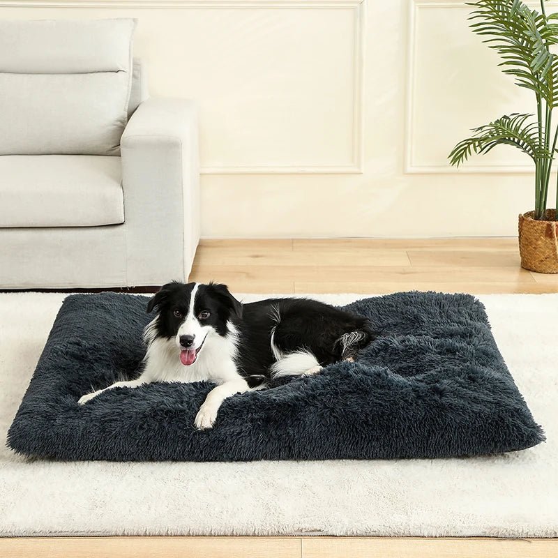 Super Soft Long Plush Large Dog Bed – Cozy Basket Design for Ultimate Comfort and Joint Support 0