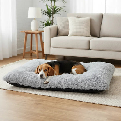 Super Soft Long Plush Large Dog Bed – Cozy Basket Design for Ultimate Comfort and Joint Support 5