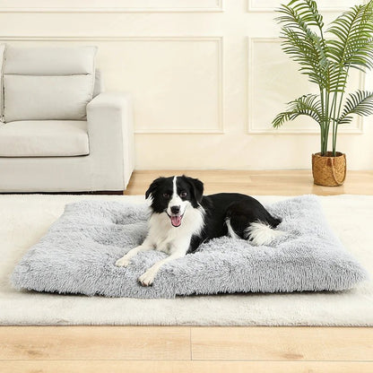 Super Soft Long Plush Large Dog Bed – Cozy Basket Design for Ultimate Comfort and Joint Support 7