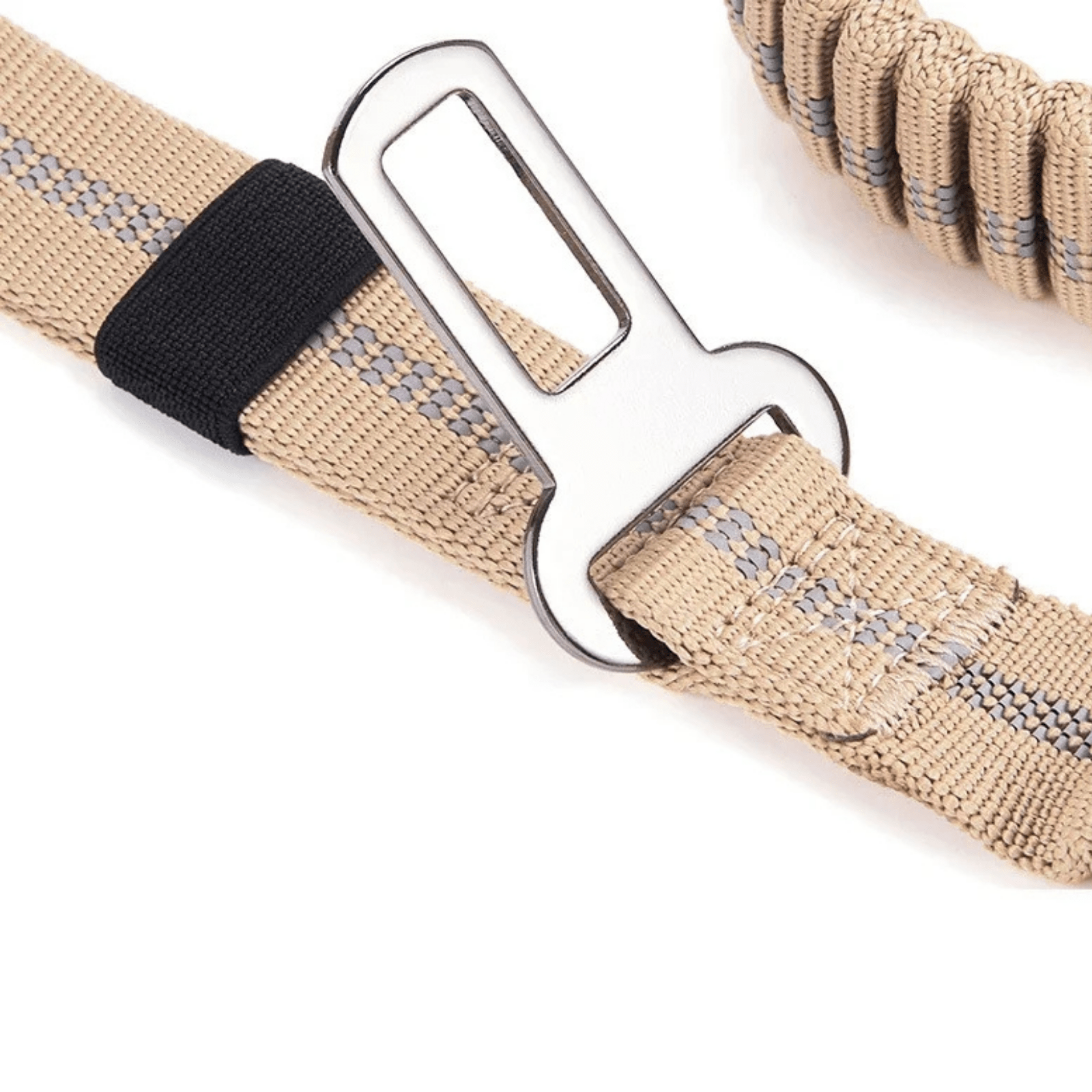 Tactical Bungee Dog Leash with Reflective Design and Car Seat Belt Attachment for Large Dogs – Durable Nylon, Shock Absorbing, 120cm Length 5