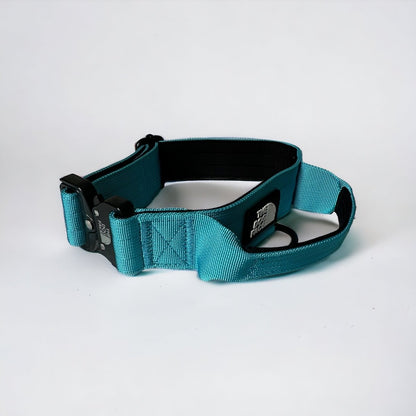 Tactical Dog Collar in Bright Orange – Durable Military-Grade Nylon with Quick Release and Control Lever, 5 cm Width 5