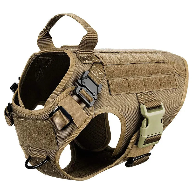 Tactical Dog Harness Set with Leash and Collar – Durable Nylon for Small and Large Dogs 11