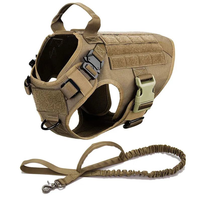 Tactical Dog Harness Set with Leash and Collar – Durable Nylon for Small and Large Dogs 20