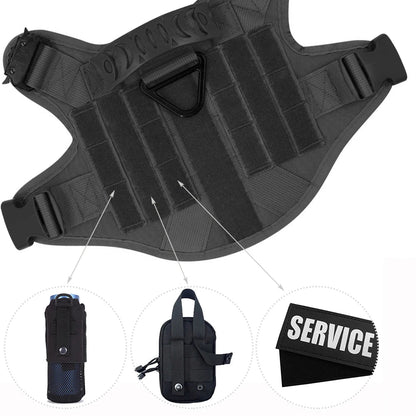 Tactical Dog Harness Set with Leash and Collar – Durable Nylon for Small and Large Dogs 5