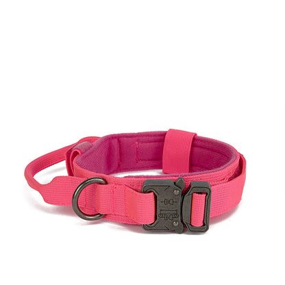 Tactical Reflective Dog Collar for Large Breeds with Padded Grip and Quick-Release Buckle – High Visibility for Outdoor Training 1