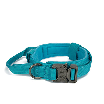 Tactical Reflective Dog Collar for Large Breeds with Padded Grip and Quick-Release Buckle – High Visibility for Outdoor Training 4