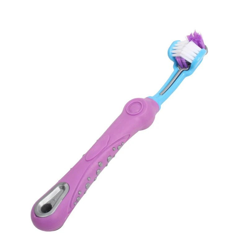 Three-Sided Toothbrush for Dogs and Cats – Effective Oral Care Tool 0
