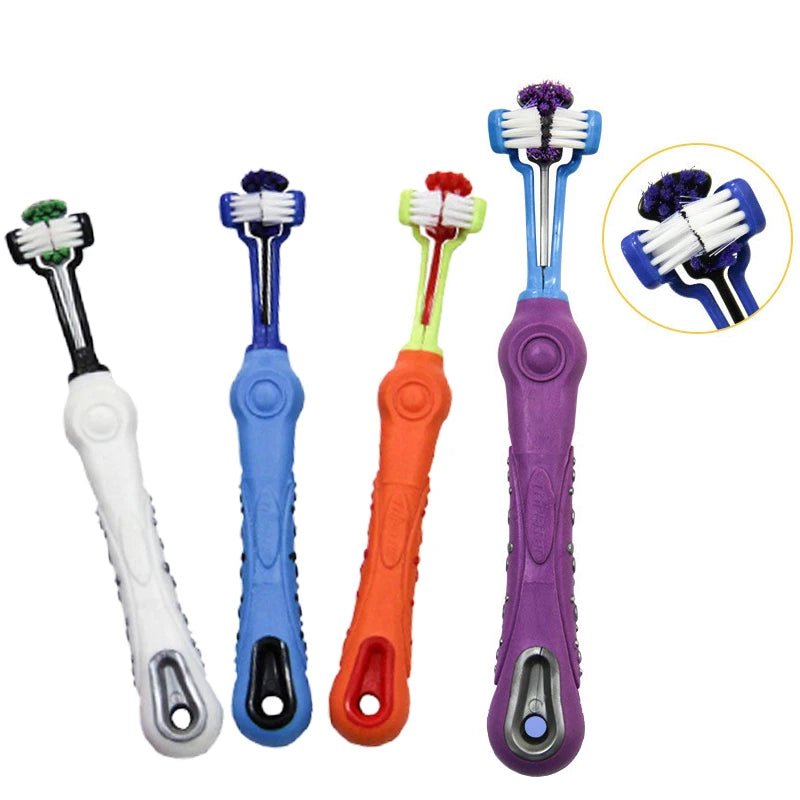 Three-Sided Toothbrush for Dogs and Cats – Effective Oral Care Tool 4