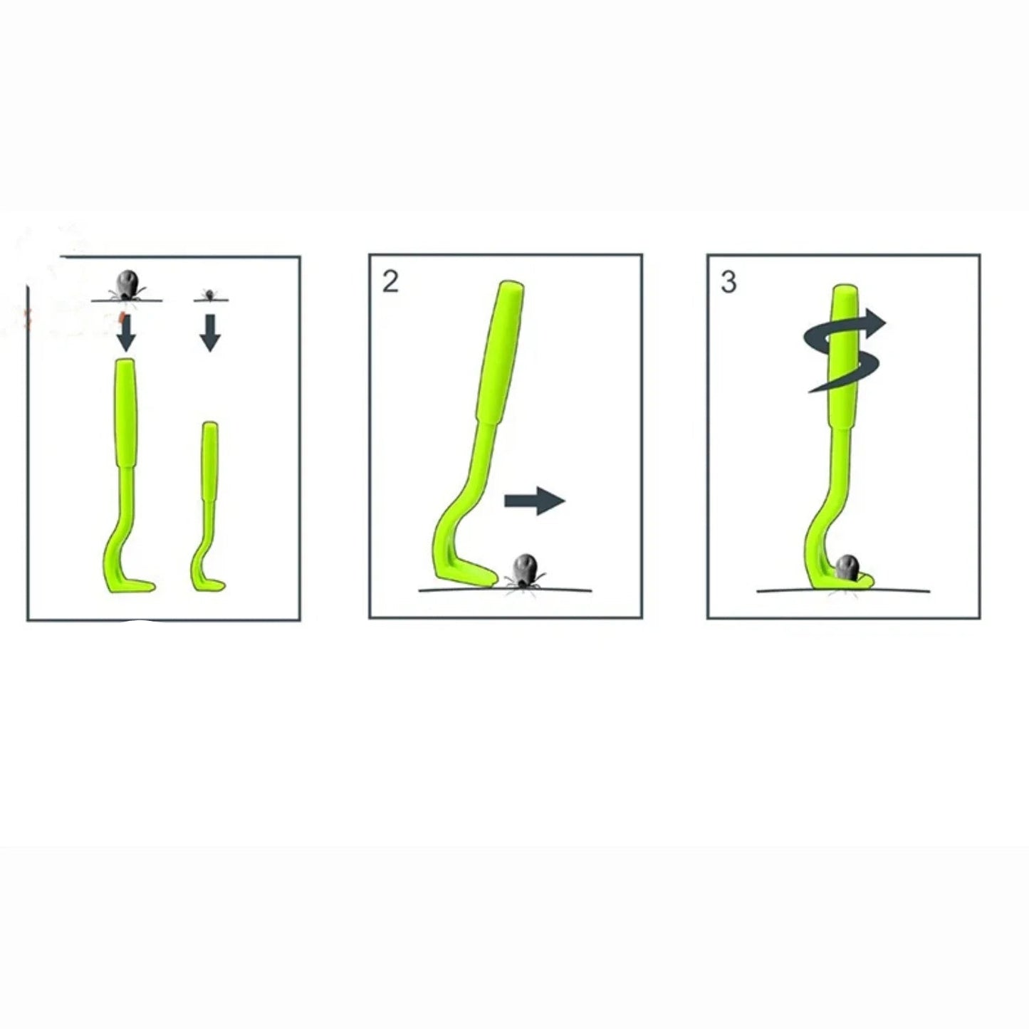 Tick Removal Tool for Dogs and Humans - Safe Extraction with 3 Sizes, Reusable Tick Puller and Tweezers for Effective Removal 3