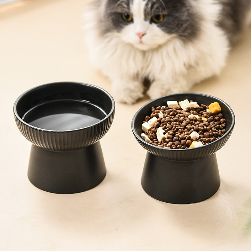 Tilted Pet Food Bowl for Cats and Small Dogs – Ergonomic Ceramic Dog Bowls for Comfortable Eating and Better Digestion 1