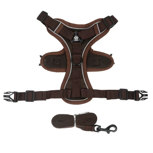 Toby No-Pull Dog Harness Set with Reflective Accents – Adjustable for Small Dogs 0
