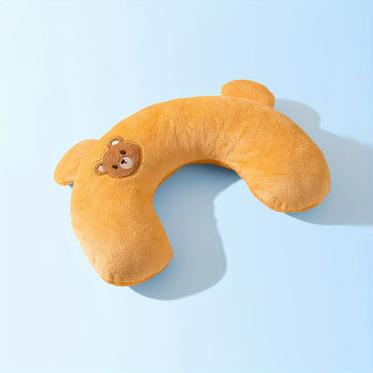 U-Shaped Plush Pet Pillow with Neck Support, featuring ultra-soft cushion designed for dogs and cats, providing comfort and relaxation for pets during sleep. 9
