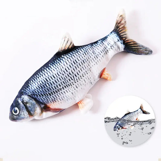 USB Rechargeable Interactive Cat Toy Fish with Lifelike Movement – Engaging Play for Cats, Durable and Portable 0