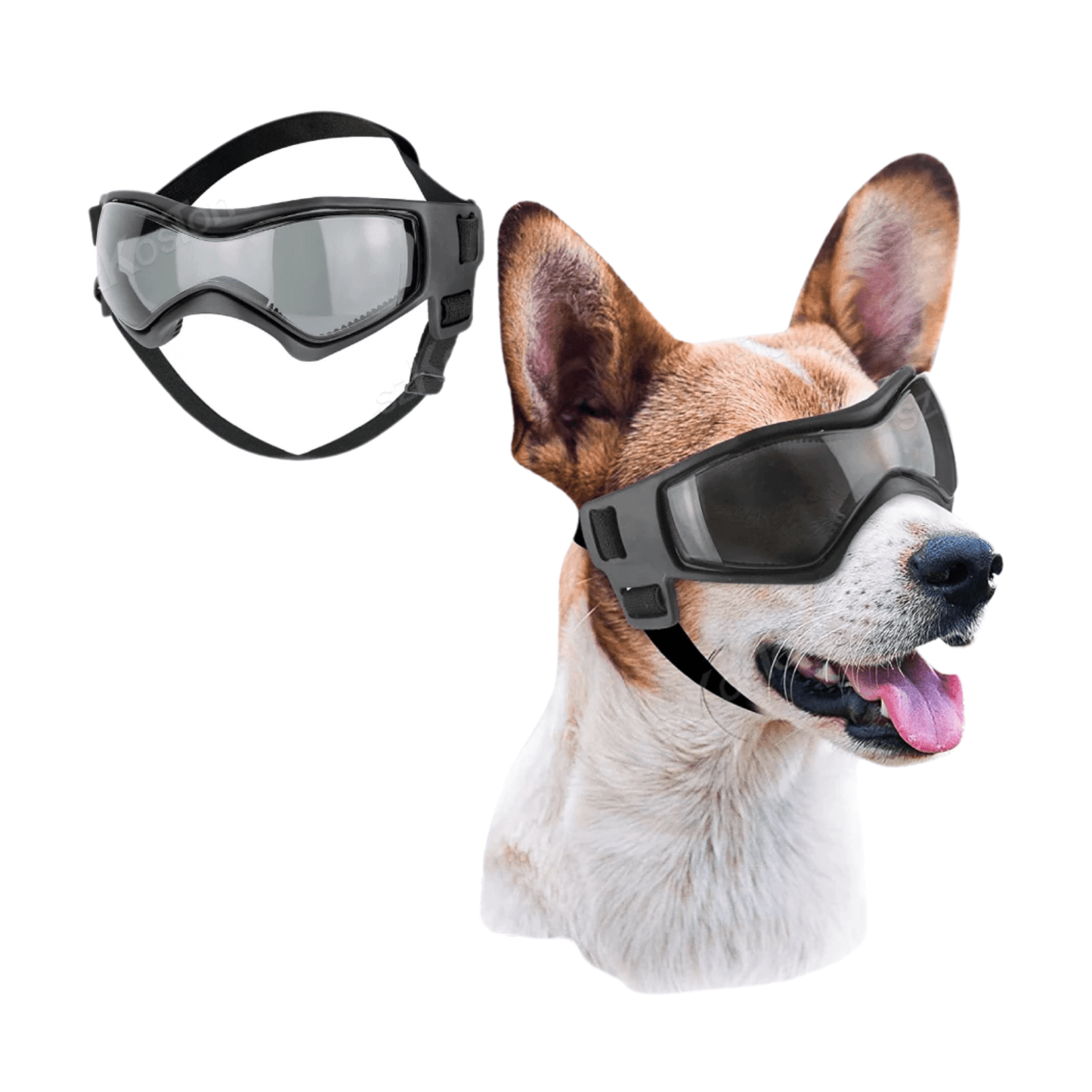 UV Protective Dog Sunglasses and Goggles for Small Dogs – Adjustable Fit for Outdoor Activities, Dust and UV Protection 1