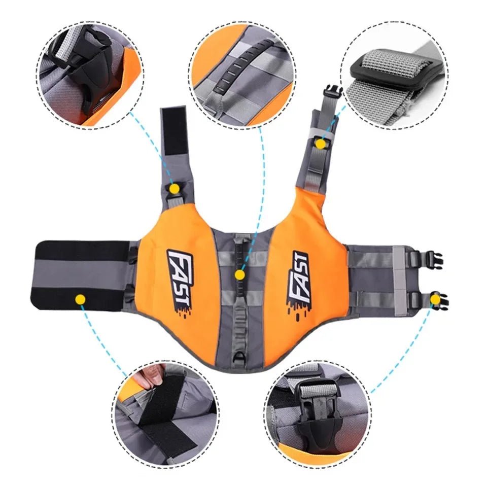 Ultimate Dog Life Jacket with Adjustable Fit and High Buoyancy – Small Dog Swim Vest for Safety in Water Activities 3