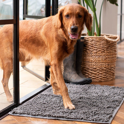 Ultra-Absorbent Dog Mat with Non-Slip Backing – Soft Microfiber for Comfort 0