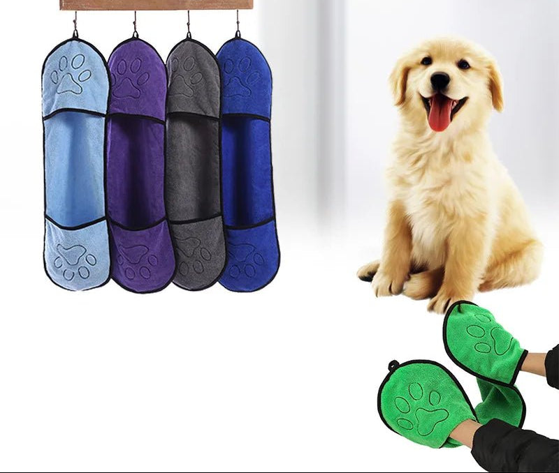 Ultra-Absorbent Dog Towel Bathrobe for Dogs and Cats – Quick Dry Microfiber Design 3