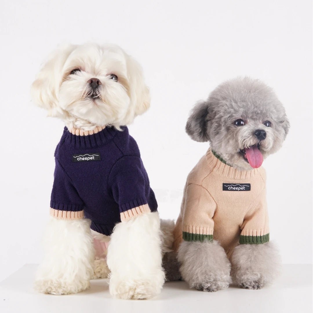 Ultra-Soft Cotton Dog Sweater with Turtleneck – Cozy Small Dog Sweaters in Multiple Sizes and Stylish Colors 3