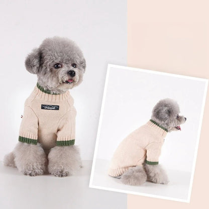 Ultra-Soft Cotton Dog Sweater with Turtleneck – Cozy Small Dog Sweaters in Multiple Sizes and Stylish Colors 4