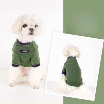 Ultra-Soft Cotton Dog Sweater with Turtleneck – Cozy Small Dog Sweaters in Multiple Sizes and Stylish Colors 5