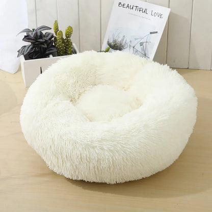 Ultra-Soft Round Plush Dog Bed for Cozy Comfort – Supportive Design for Deep Sleep, Ideal for Dogs and Cats 1