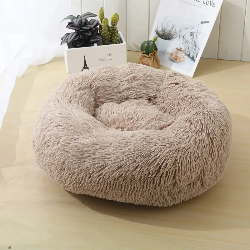 Ultra-Soft Round Plush Dog Bed for Cozy Comfort – Supportive Design for Deep Sleep, Ideal for Dogs and Cats 2