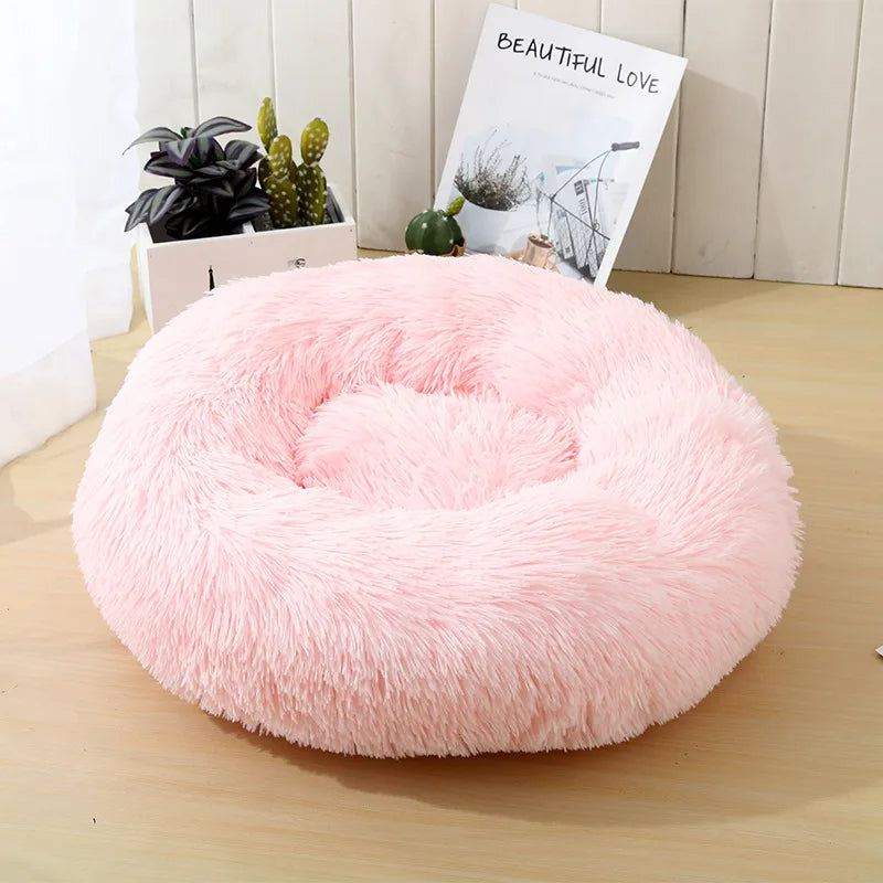 Ultra-Soft Round Plush Dog Bed for Cozy Comfort – Supportive Design for Deep Sleep, Ideal for Dogs and Cats 3