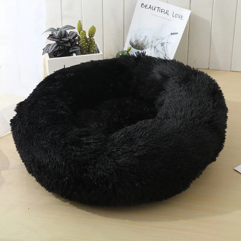 Ultra-Soft Round Plush Dog Bed for Cozy Comfort – Supportive Design for Deep Sleep, Ideal for Dogs and Cats 5