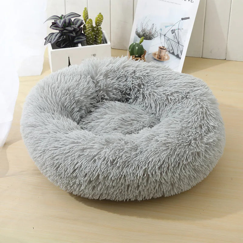 Ultra-Soft Round Plush Dog Bed for Cozy Comfort – Supportive Design for Deep Sleep, Ideal for Dogs and Cats 7