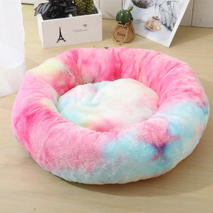 Ultra-Soft Round Plush Dog Bed for Cozy Comfort – Supportive Design for Deep Sleep, Ideal for Dogs and Cats 8