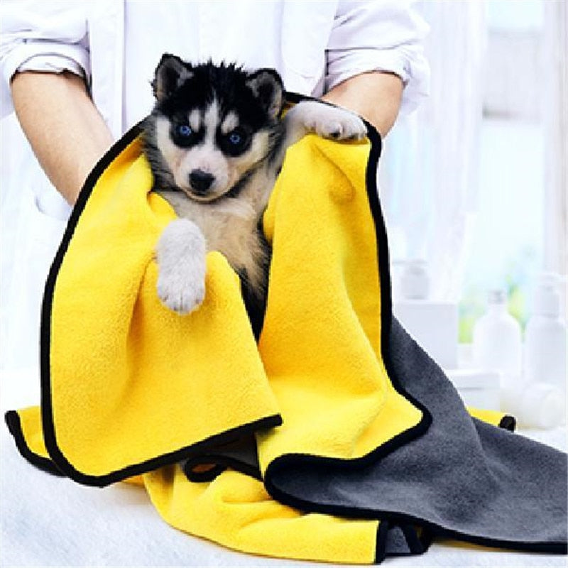 Ultra Absorbent Dog Towel – Quick-Dry Microfiber Pet Drying Towel for All Sizes 2