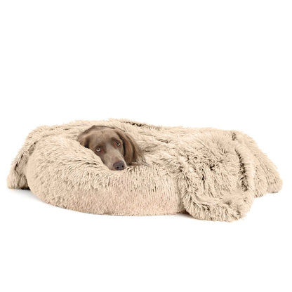 Ultra Soft Dog Blanket for Anxiety Relief – Calming Vegan Fur Throw, Machine Washable, Cozy Retreat for All Sizes 5