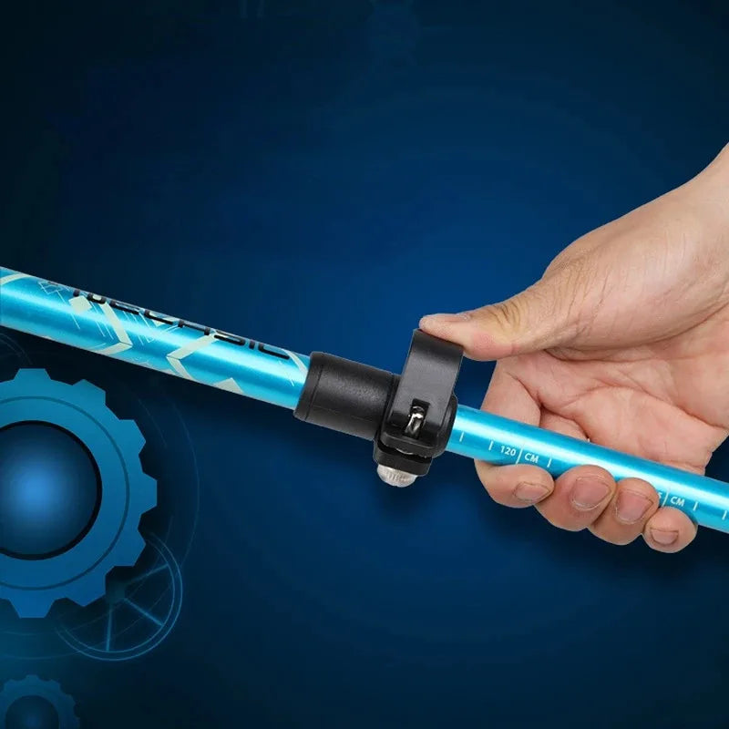 Ultralight 5-Section Folding Trekking Poles for Hiking and Climbing – Adjustable and Durable 4