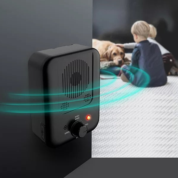 Ultrasonic Anti Barking Device - Adjustable Frequency Dog Barking Deterrent for Indoor and Outdoor Use - USB Rechargeable 1
