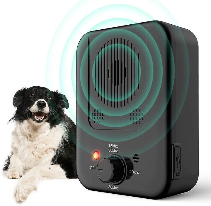 Ultrasonic Dog Bark Deterrent - Rechargeable Water-Resistant Anti-Barking Device 0