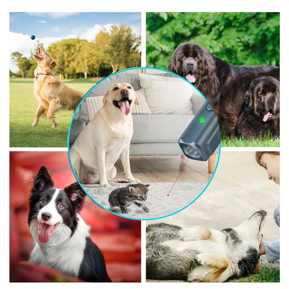 Ultrasonic Dog Deterrent Trainer with LED Indicator – USB Rechargeable Bark Deterrent for Effective Dog Barking Control 6