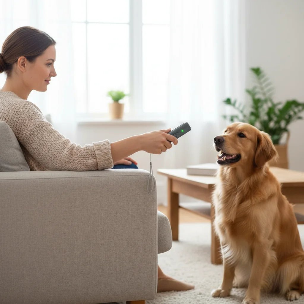 Ultrasonic Dog Deterrent Trainer with LED Indicator – USB Rechargeable Bark Deterrent for Effective Dog Behavior Correction 3