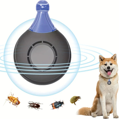 Ultrasonic Dog Repellent for Flea and Tick Prevention – Rechargeable, Water Resistant, Eco-Friendly Device for Dogs 1
