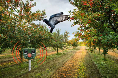 Ultrasonic Pest Repeller and Bird Scarer with Triple Power System – All-Weather Motion Sensor for Garden Protection 2