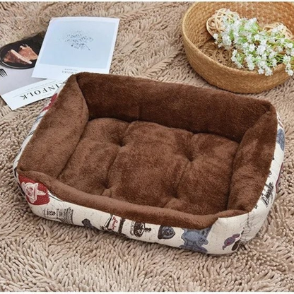 Comfortable Waterproof Dog and Cat Bed – Soft Pet Bed with Supportive Filling, Available in Multiple Sizes