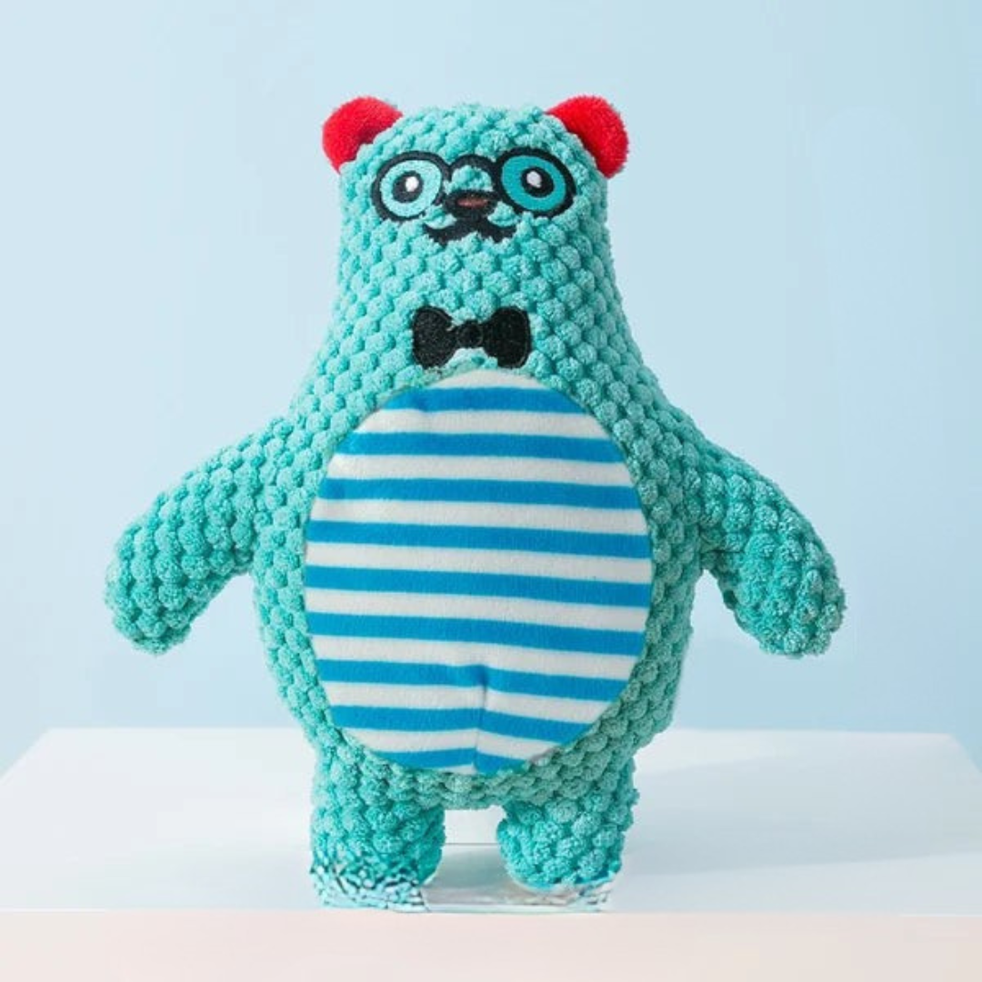 Durable Plush Dog Toy with Squeaker for Small and Medium Dogs – Ideal for Aggressive Chewers