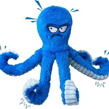 Durable Plush Dog Toy for Aggressive Chewers – Octopus Design, Squeaky and Easy to Clean, Ideal for Medium to Large Dogs