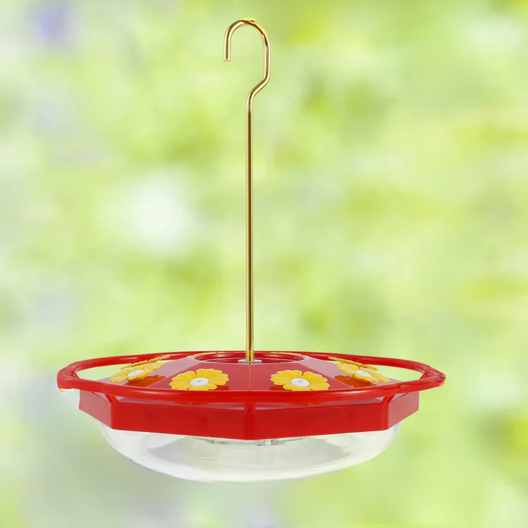 Flower-Shaped Hummingbird Feeder with Petal Ports – Durable Outdoor Nectar Dispenser for Gardens and Patios