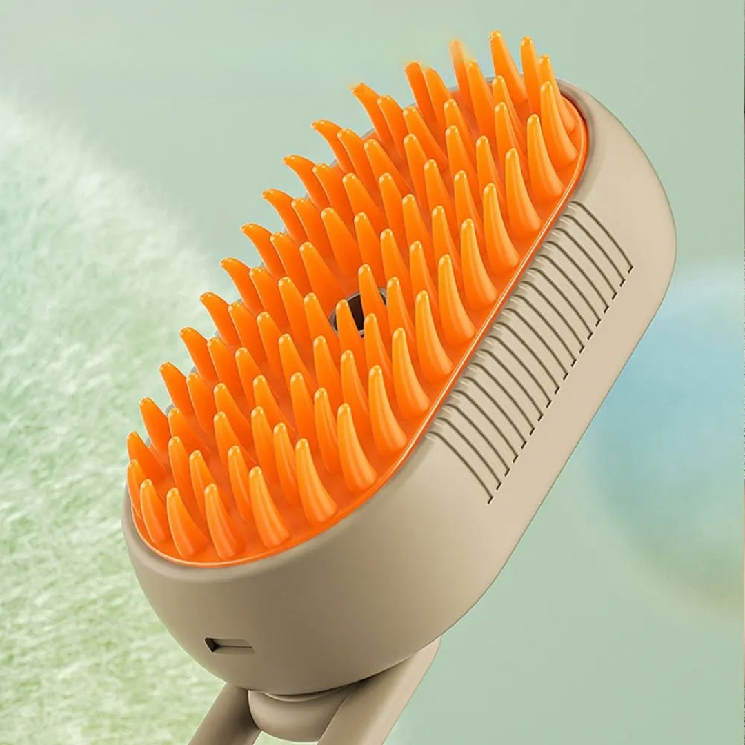 3-in-1 Pet Grooming Brush with Water Dispenser and Rechargeable Battery