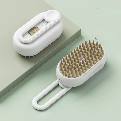3-in-1 Pet Grooming Brush with Water Dispenser and Rechargeable Battery
