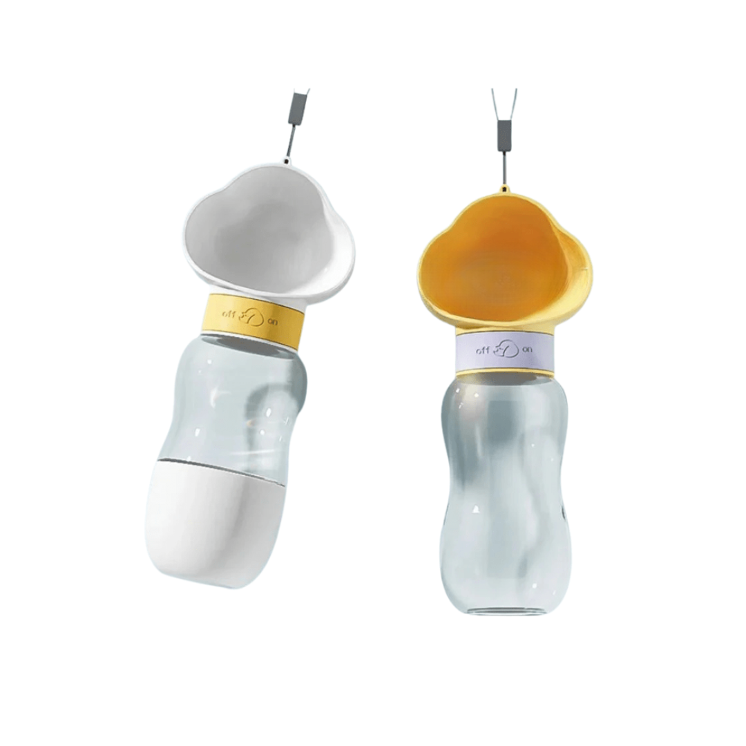 Portable Dog Water Bottle with Built-in Bowl – Lightweight, Leak-Proof Hydration Solution for Travel, 350ML/600ML