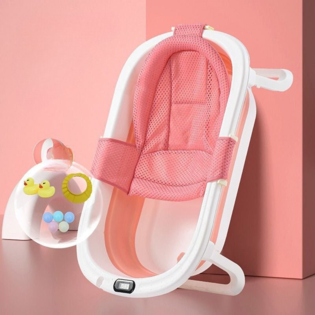 Foldable Temperature-Sensitive Bathtub – Compact Design for Easy Storage, Durable PP and TPE Material, Lightweight and Portable