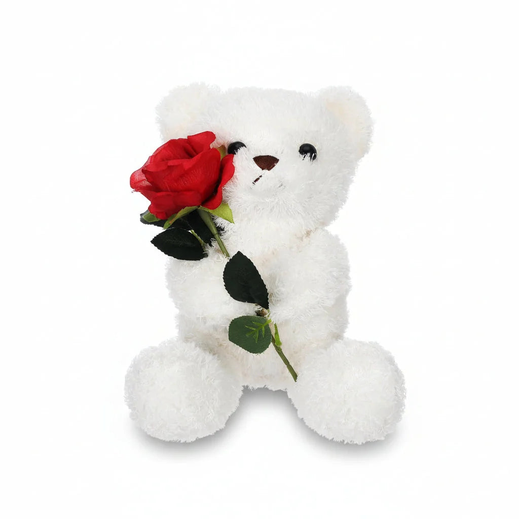 Valentine Bear Plush Toy featuring a soft rose design, available in multiple sizes from 30cm to 130cm, perfect for gifting on Valentine's Day 3